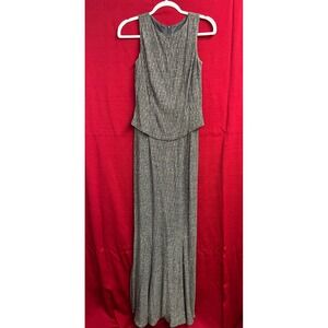 SCOTT‎ MCCLINTOCK Millennium 2000 Beaded Tank Dress Maxi Skirt Gown Size 6